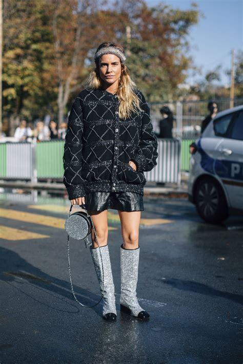 chanel glitter boots replica
